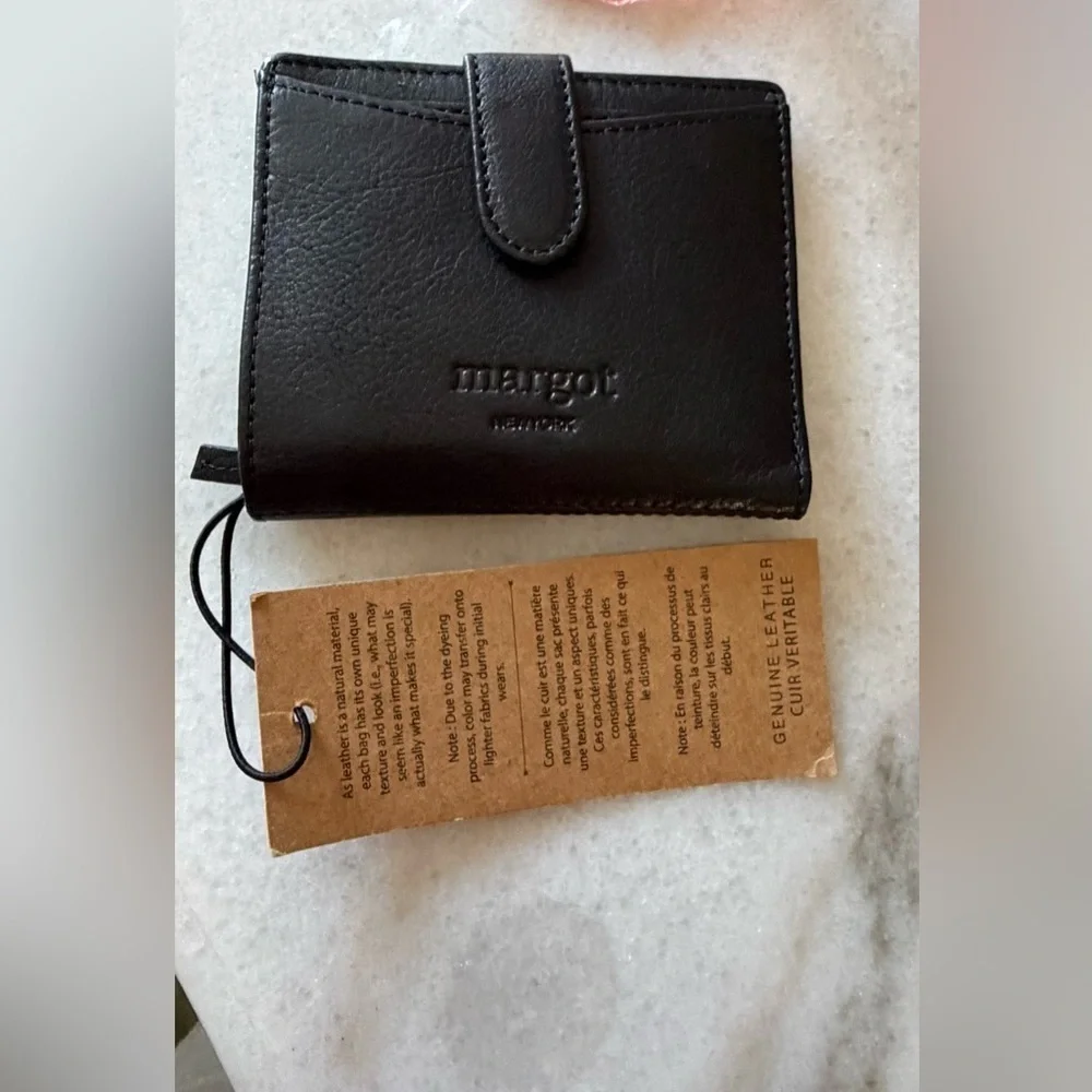Margot Black Leather Card Holder